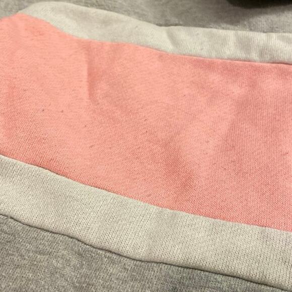 Hippie Rose Gray Pink White Size Small Hoodie Sweater USED Striped Comfy Grey - Picture 4 of 12